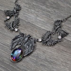 Crow Pendant Necklace